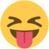 Twitter里的眯眼伸舌头笑脸emoji表情