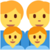 Twitter里的家庭:男人,男人,男孩,男孩emoji表情