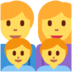 Twitter里的家庭:男人,女人,男孩,男孩emoji表情