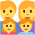 Twitter里的家庭:男人,女人,女孩,男孩emoji表情