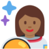 Twitter里的女宇航员:中黑肤色emoji表情