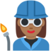 Twitter里的工厂女人:中深色肤色emoji表情