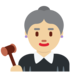 Twitter里的女法官:中浅肤色emoji表情