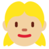 Twitter里的女孩:中等浅肤色emoji表情