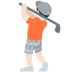 Twitter里的个人高尔夫:浅肤色emoji表情