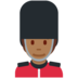 Twitter里的警卫:中等深色肤色emoji表情
