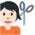 Twitter里的理发师:浅肤色emoji表情