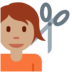 Twitter里的理发师:中等肤色emoji表情