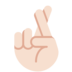 Twitter里的交叉的手指、比心:浅肤色emoji表情