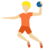 Twitter里的手球运动员:中等浅肤色emoji表情