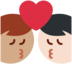 Twitter里的亲吻: 男人男人较浅肤色中等肤色emoji表情