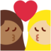 Twitter里的亲吻: 女人女人中等-深肤色中等-浅肤色emoji表情