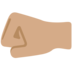 Twitter里的左拳:中等肤色emoji表情