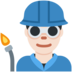 Twitter里的工厂男人:浅肤色emoji表情