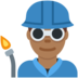 Twitter里的工厂男人:中深色肤色emoji表情