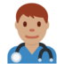 Twitter里的男保健员:中等肤色emoji表情