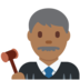 Twitter里的男法官：中黑肤色emoji表情