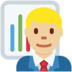 Twitter里的男职员:中浅肤色emoji表情