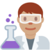 Twitter里的男科学家:中等肤色emoji表情