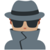 Twitter里的男侦探:中等肤色emoji表情