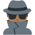 Twitter里的男侦探:中黑肤色emoji表情