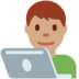 Twitter里的男技术员:中等肤色emoji表情