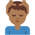 Twitter里的男士按摩:中黑肤色emoji表情