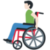 Twitter里的手动轮椅男:肤色浅emoji表情