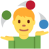 Twitter里的玩杂耍的人emoji表情