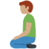 Twitter里的跪着的男人:中等肤色emoji表情