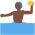 Twitter里的男子水球:深色肤色emoji表情