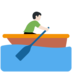 Twitter里的男子划艇:浅肤色emoji表情