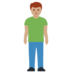 Twitter里的男士站立:中等肤色emoji表情