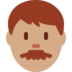 Twitter里的男:中等肤色emoji表情