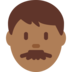 Twitter里的男:中黑肤色emoji表情