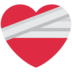Twitter里的绷带的心-修复受伤的心灵emoji表情