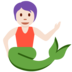 Twitter里的美人鱼:浅肤色emoji表情