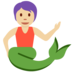 Twitter里的美人鱼:中浅肤色emoji表情