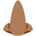 Twitter里的鼻子:中黑肤色emoji表情