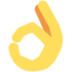 Twitter里的OK手emoji表情