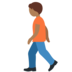 Twitter里的行走的人:中黑肤色emoji表情