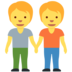Twitter里的手牵手的人emoji表情