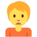 Twitter里的皱眉的人emoji表情