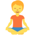 Twitter里的打坐的 人emoji表情