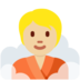 Twitter里的潮湿房间的人：中等浅肤色emoji表情