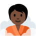 Twitter里的潮湿房间的人:深色肤色emoji表情