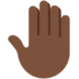 Twitter里的竖起来的手背：深色肤色emoji表情