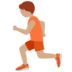 Twitter里的跑步者:中等肤色emoji表情