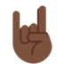Twitter里的摇滚标志手：肤色暗淡emoji表情