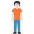 Twitter里的站立者:浅肤色emoji表情